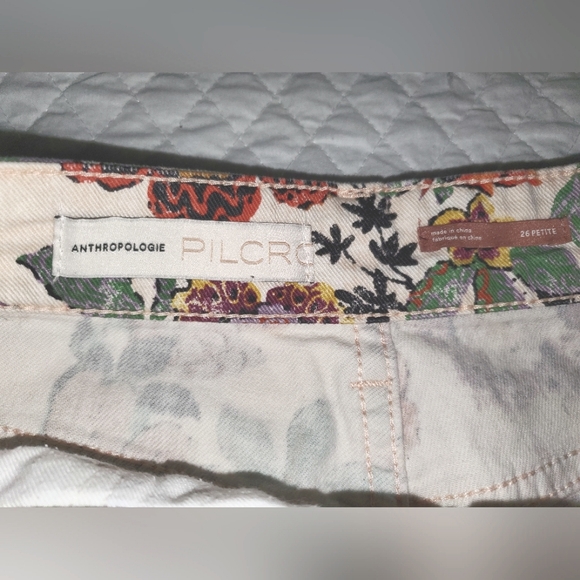 Pilcro Floral Ankle Jeans - Multicolor - Picture 8 of 10